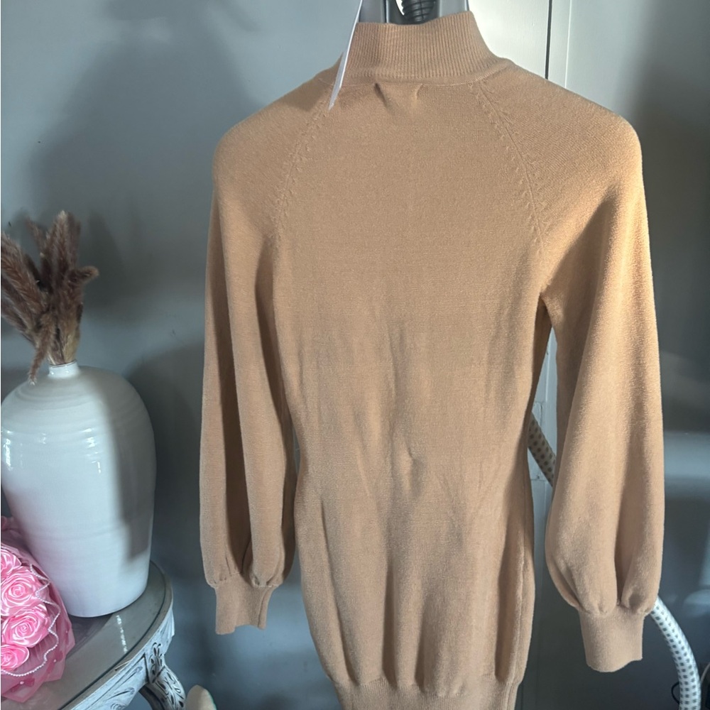 Chic Tan Women's Turtleneck Sweater